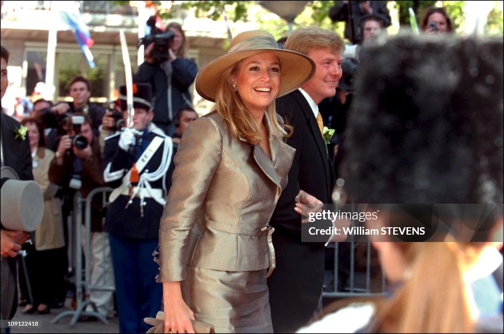 Wedding Of Prince Constantin And Laurentien Brinkhorst On May 19Th, 2001 In La Haye, Netherlands.