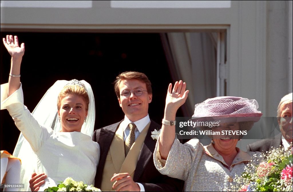 Wedding Of Prince Constantin And Laurentien Brinkhorst On May 19Th, 2001 In La Haye, Netherlands.