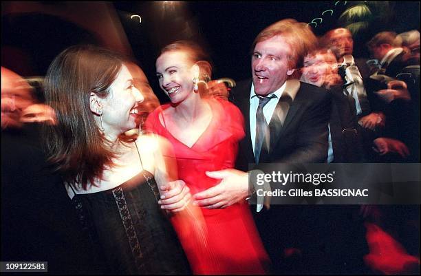 The 54Th Cannes Film Festival On January 5Th, 2001 In Cannes, France. Sofia Coppola, Carole Bouquet And Gerard Depardieu