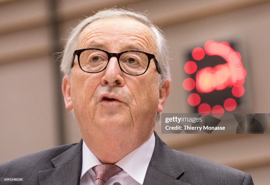 Jean-Claude Juncker Holds Brexit Press Conference