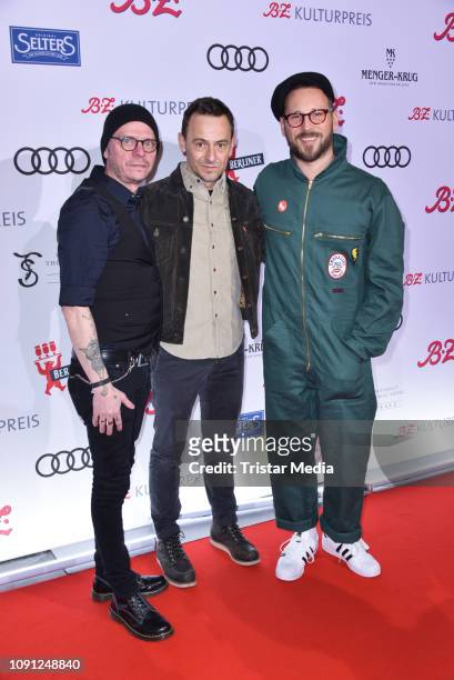 The band Beatsteaks during the B.Z. Kulturpreis 2019 at Volksbuehne on January 29, 2019 in Berlin, Germany.