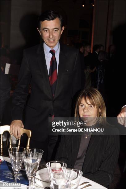 Ifrad Party At Palais Brogniart In Paris On October 12, 2004 In Paris, France. Philippe Douste Blazy And His Friend Dominique Cantien