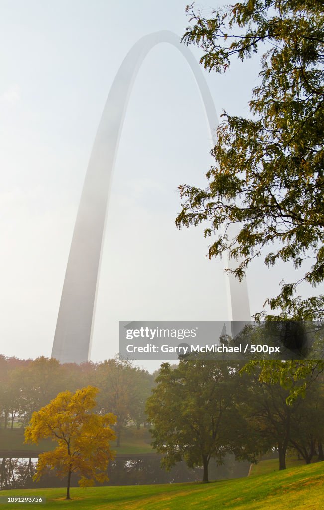 Arch with Autumn Fog