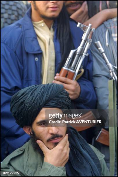 Kandahar Area, Taliban Press Conference In 2001, Afghanistan. Syed Tayyad Agha, Mullah Omar'S Spokesman