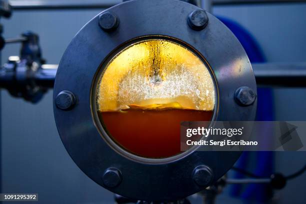 process of clarification of craft beer - brewery tank stock pictures, royalty-free photos & images