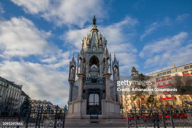 The Brunswick Monument on December 31, 2018 in Geneva, Switzerland.The Brunswick Monument is a mausoleum built in 1879 to commemorate the life of...