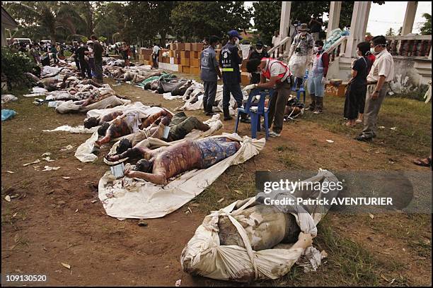 Aftermath Of The Tsunami That Hit The Khao Lak Bay, Thailand. On December 28, 2004 In Khao Lak, Thailande