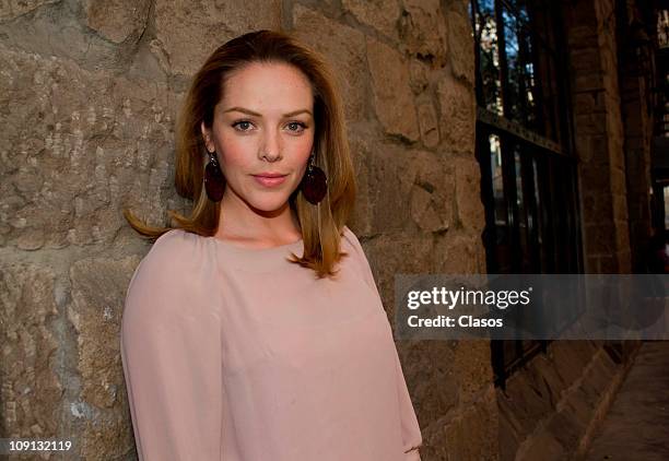 Erika de la Rosa poses during a photo session on February 14, 2011 in Mexico City, Mexico.