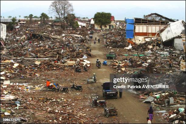 Banda Aceh After The Tsunami Disaster On January 10, 2005 In Banda-Aceh, Indonesia.