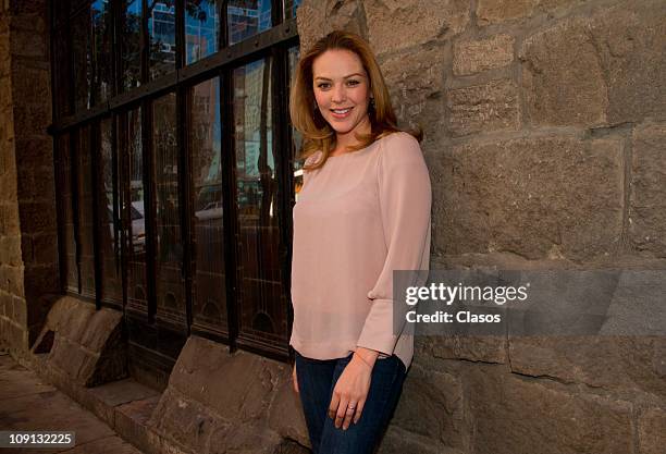 Erika de la Rosa poses during a photo session on February 14, 2011 in Mexico City, Mexico.