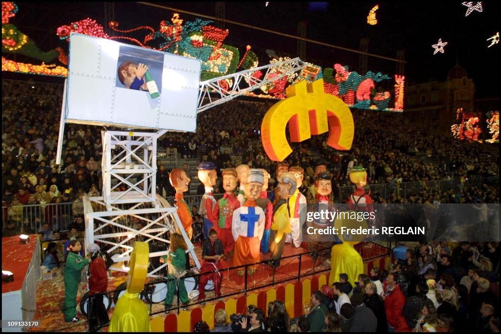 2002 Nice Carnival On February 17Th, 2002 In Nice, France.