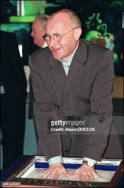 Grand Opening Of The Walt Disney Studios In Marne La Vallee On March 15Th, 2002 In Marne-La-Vallee, France. Phil Collins