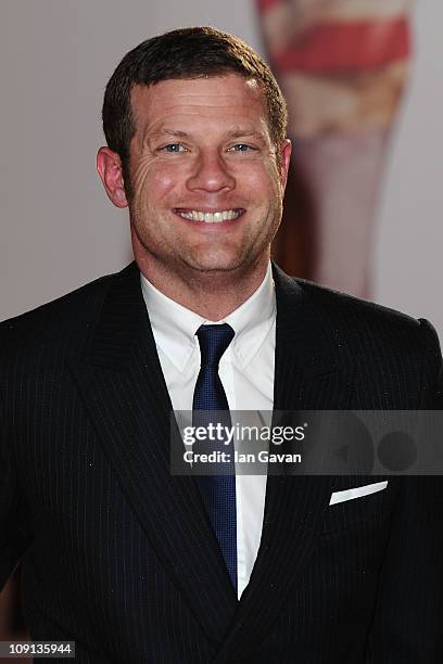 Dermot O'Leary arrives on the red carpet for The BRIT Awards 2011 at the O2 Arena on February 15, 2011 in London, England.