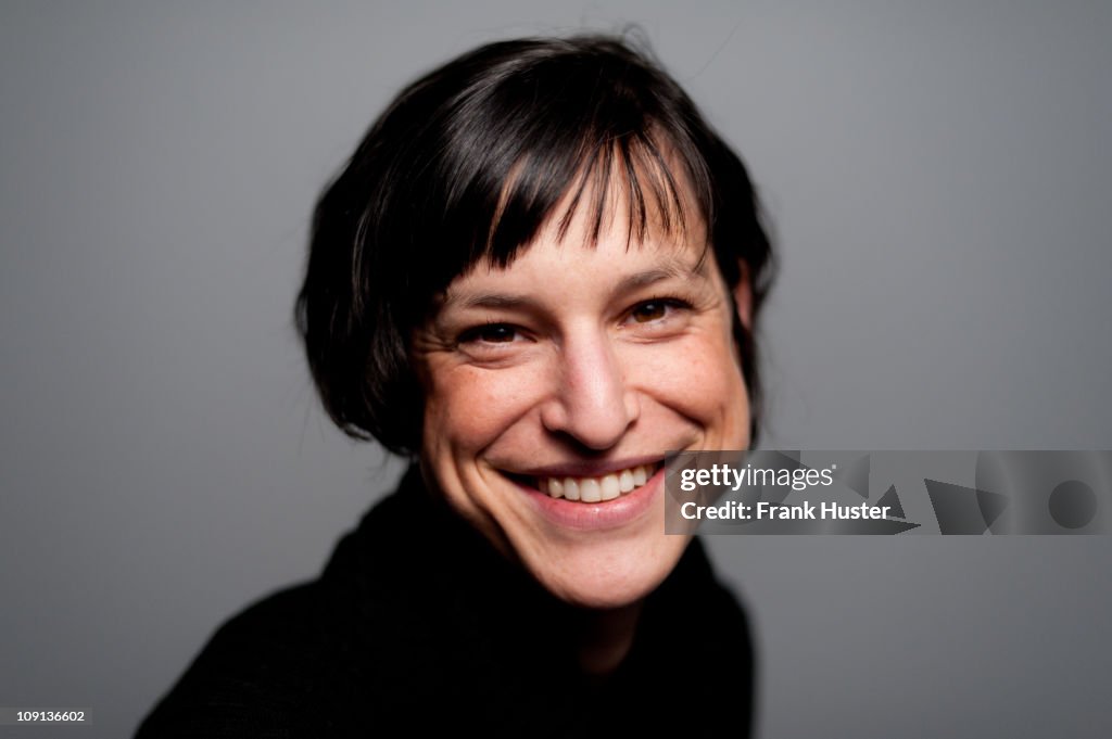 Studio portrait of 33 years old Caucasian woman