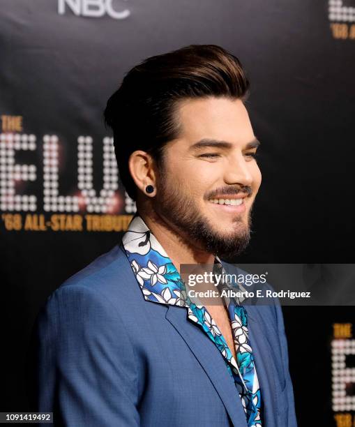 Adam Lambert attends The Elvis '68 All-Star Tribute Special at Universal Studios Hollywood on October 11, 2018 in Universal City, California.