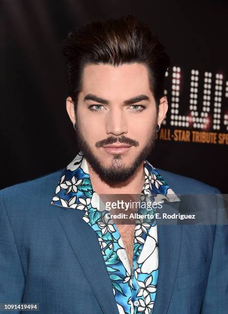 Adam Lambert attends The Elvis '68 All-Star Tribute Special at Universal Studios Hollywood on October 11, 2018 in Universal City, California.