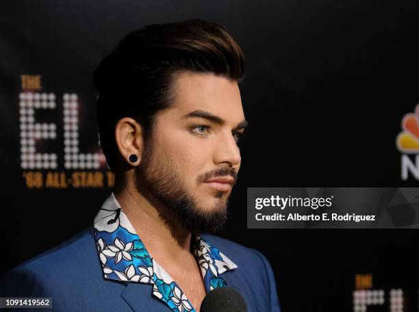 Adam Lambert attends The Elvis '68 All-Star Tribute Special at Universal Studios Hollywood on October 11, 2018 in Universal City, California.