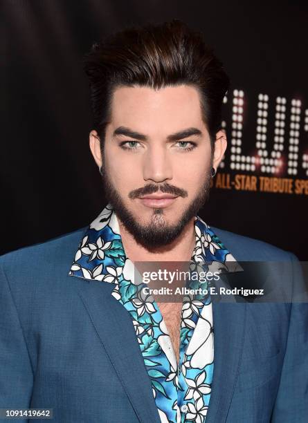 Adam Lambert attends The Elvis '68 All-Star Tribute Special at Universal Studios Hollywood on October 11, 2018 in Universal City, California.