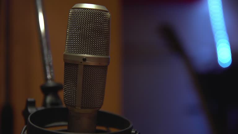 Condensor Mircophone 175 Studio Condenser Microphone Stock Videos, Footage, & 4K Video Clips ...