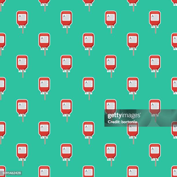 blood donation charity seamless pattern - matching donation stock illustrations