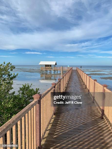 morning at the boardwalk - south padre island stock pictures, royalty-free photos & images