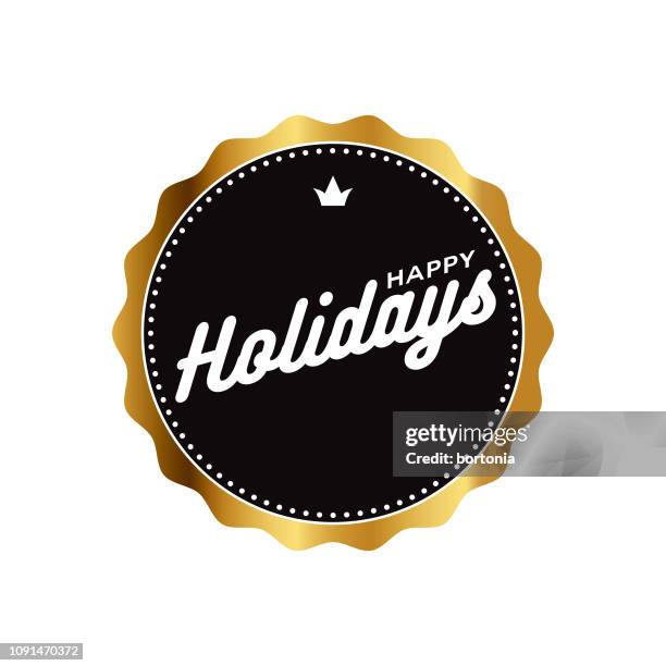 happy holidays - tree transparent background stock illustrations