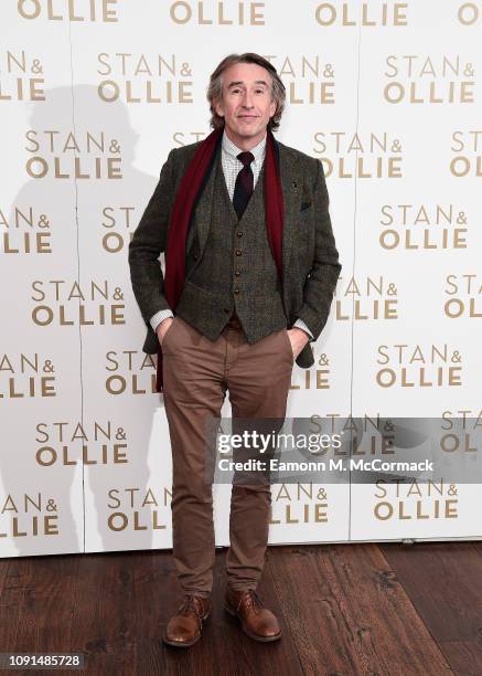 Steve Coogan attends special preview screening of Stan & Ollie at Soho Hotel on January 08, 2019 in London, England.