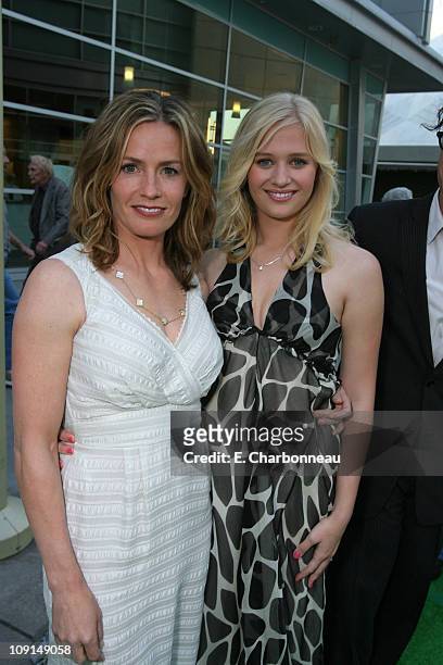 Elisabeth Shue and Carly Schroeder during Picturehouse "Gracie" Los Angeles Premiere at Arclight Cinemas in Hollywood, California, United States.
