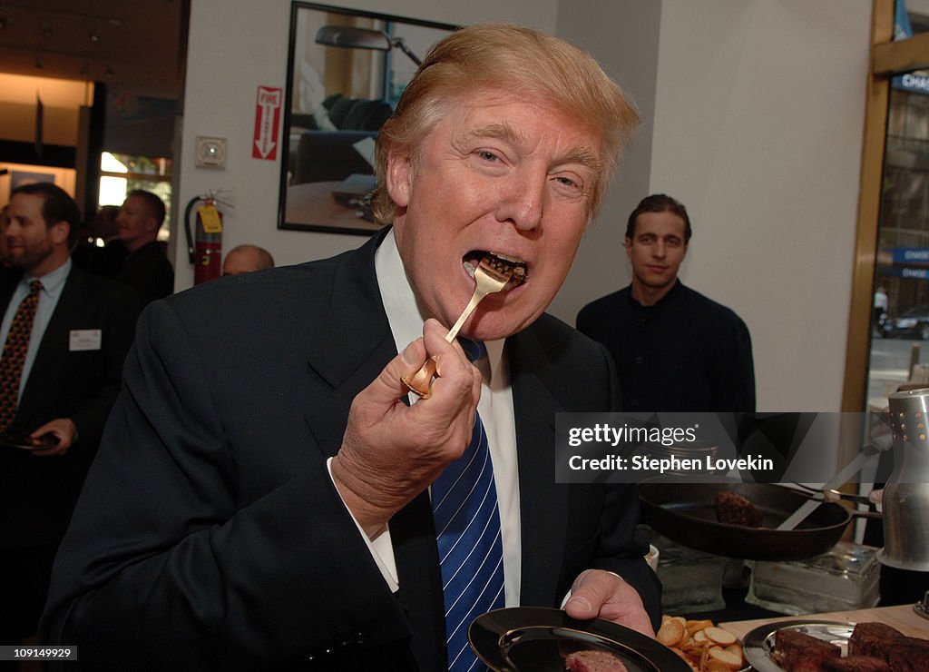 Launch of Trump Steaks at The Sharper Image