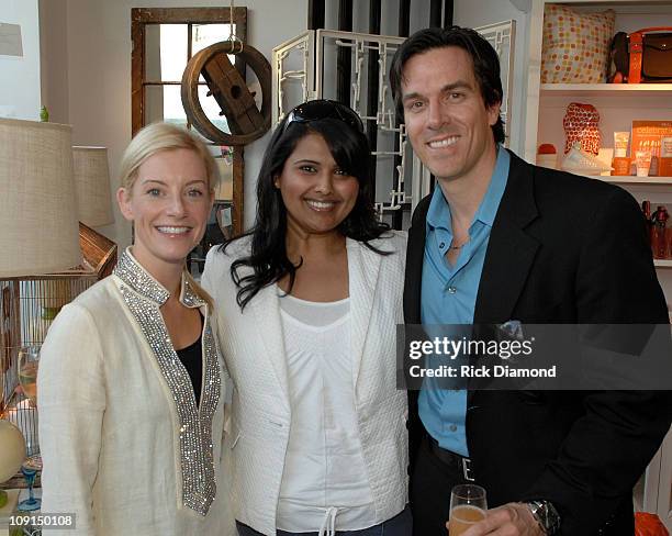 Lee Kleinhelter, Nirjary Desai and John Stupka during domino Magazine Celebrates Atlanta Design at Pieces - Furniture & Home Boutique in Atlanta,...