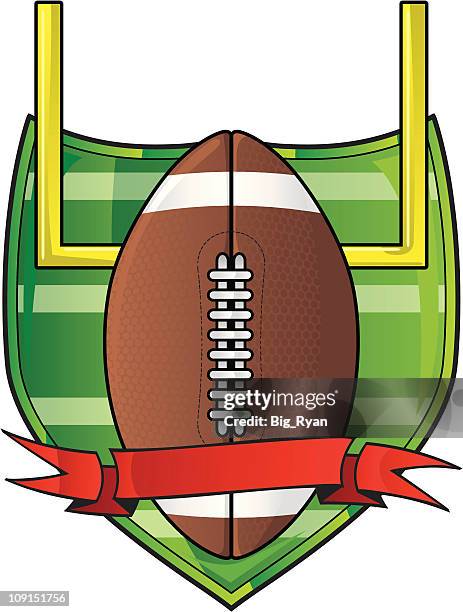 football - college crest stock illustrations