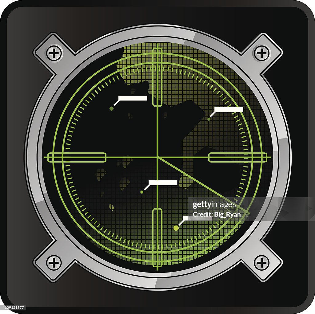 Radar Rectangular Screen Radar Screen High-Res Vector Graphic - Getty Images