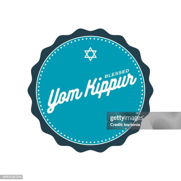 yom kippur - prayer circle stock illustrations