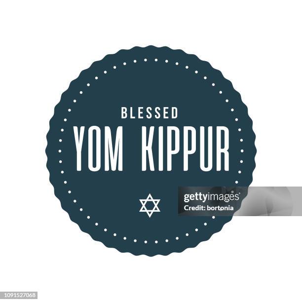 yom kippur - prayer circle stock illustrations
