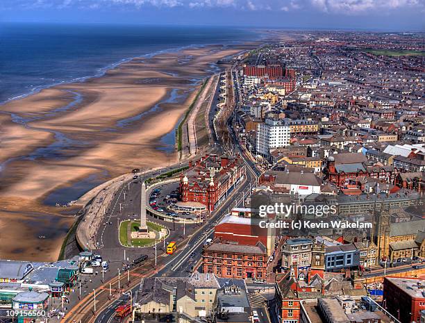 coast - blackpool town centre stock pictures, royalty-free photos & images