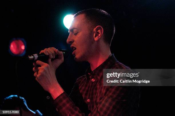 Lewis Bowman, Liam Arklie and Alex Parry of Chapel Club perform at Talking Heads on February 15, 2011 in Southampton, England.