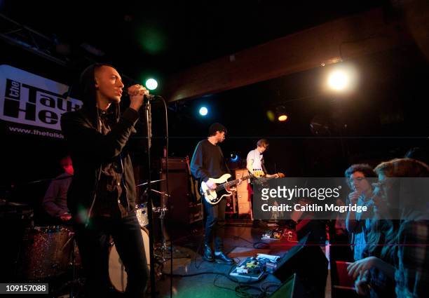 Lewis Bowman, Liam Arklie and Alex Parry of Chapel Club perform at Talking Heads on February 15, 2011 in Southampton, England.