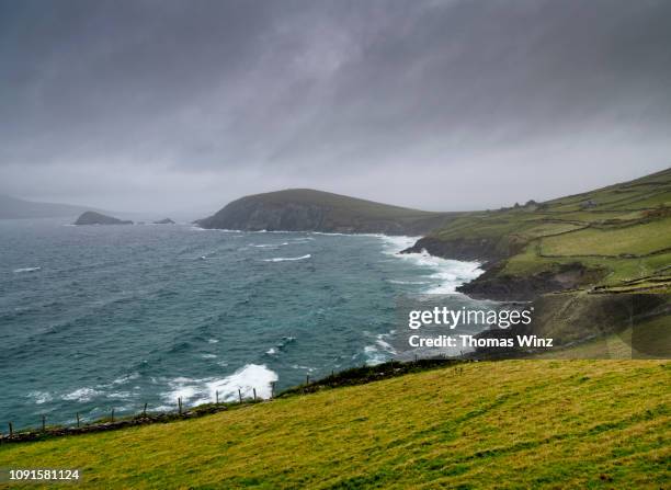 rough coastline ,dingle peninsula - kerry ireland stock pictures, royalty-free photos & images
