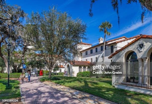 Picturesque Rollins College campus, Winter Park, Florida, USA.