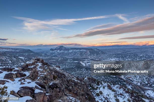 buckman mesa, los alamos, nm - texas snow stock pictures, royalty-free photos & images