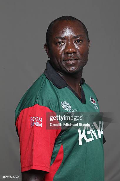 Steve Tikolo of Kenya during a portrait session ahead of the 2011 ICC World Cup on February 16, 2011 in Colombo, Sri Lanka.