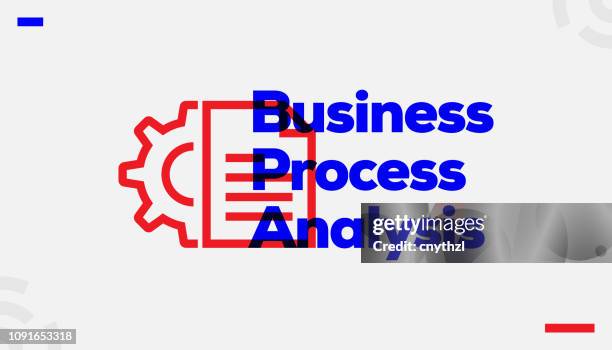 business process analysis concept design - business process workflow stock illustrations