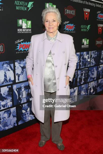 Lee Meriwether arrives for Excelsior! A Celebration of The Amazing, Fantastic, Incredible and Uncanny Life Of Stan Lee at TCL Chinese Theatre on...