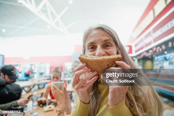 vegan sandwiches make me smile! - eating on the move stock pictures, royalty-free photos & images