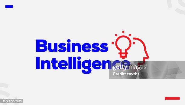 business intelligence concept design - human evolution chart stock illustrations