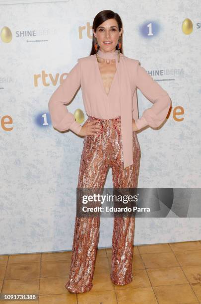 Raquel Sanchez Silva attends the 'Maestros de la costura' 2nd season press conference at Daroca y Punto space on January 09, 2019 in Madrid, Spain.