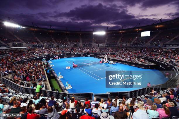 General view of Ken Rosewall Arena during day four of the 2019 Sydney International at Sydney Olympic Park Tennis Centre on January 09, 2019 in...