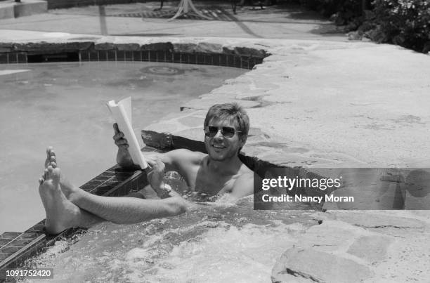 American actor Harrison Ford in his home in Los Angeles, US.