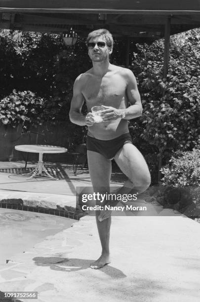 American actor Harrison Ford in his home in Los Angeles, US.