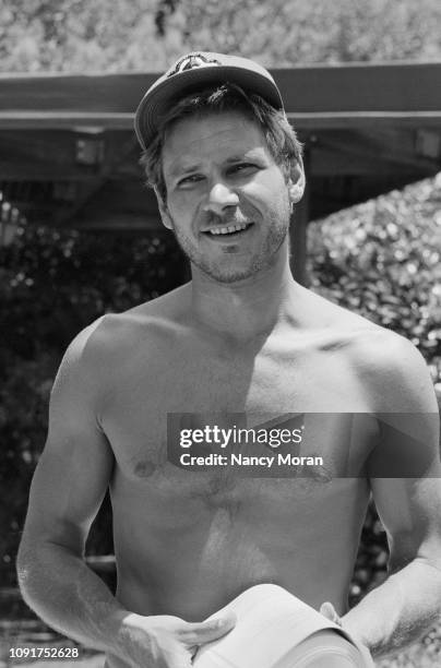 American actor Harrison Ford in his home in Los Angeles, US.